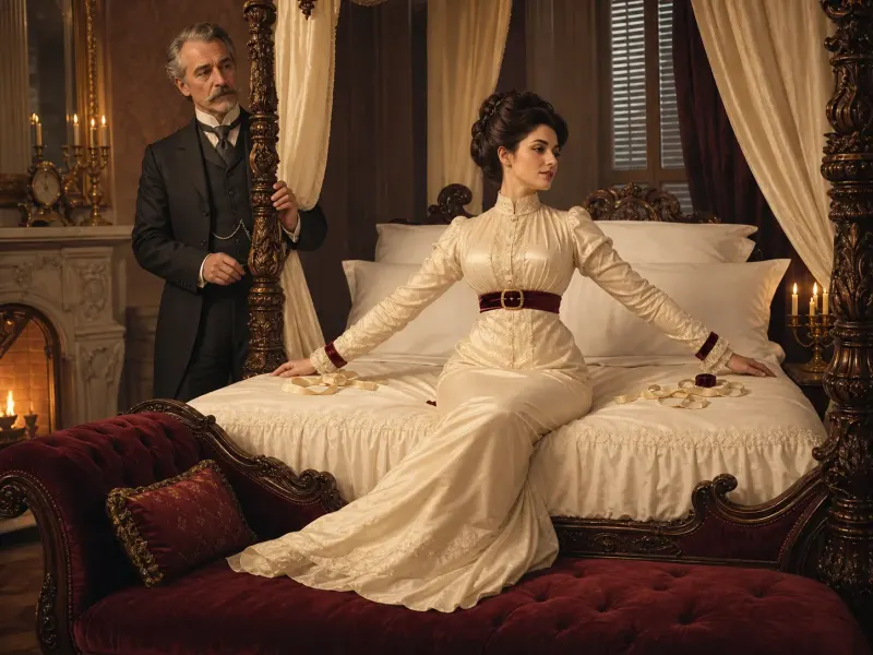 The Narrow Frame with the Marquis attending in the grand master bedroom.