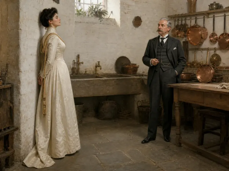 The Standing Column with the Marquis attending in the below-stairs scullery.