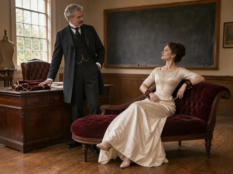 The Waistline with the Marquis attending in the Victorian schoolroom.